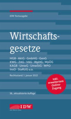 Wirtschaftsgesetze 2022, m. 1 Buch, m. 1 E-Book