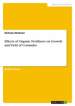 Effects of Organic Fertilizers on Growth and Yield of Coriander - Muthiani, Nicholas