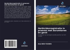 Herbicidenregistratie in proeven met durumtarwe en gerst - Ben Younes, Zied