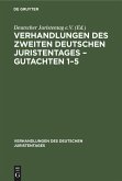 Verhandlungen des Zweiten Deutschen Juristentages ¿ Gutachten 1¿5