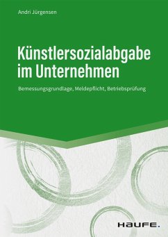 Künstlersozialabgabe im Unternehmen (eBook, ePUB) - Jürgensen, Andri