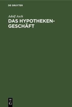 Cover Das Hypothekengeschäft