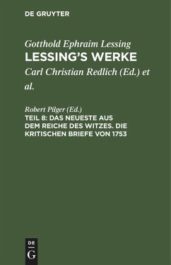 Das Neueste aus dem Reiche des Witzes. Die kritischen Briefe von 1753