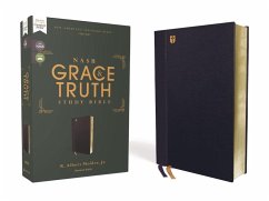 Nasb, the Grace and Truth Study Bible (Trustworthy and Practical Insights), Leathersoft, Navy, Red Letter, 1995 Text, Comfort Print - Zondervan