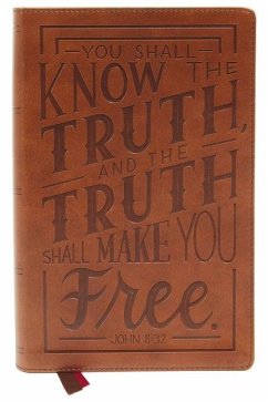 Nkjv, Personal Size Large Print End-Of-Verse Reference Bible, Verse Art Cover Collection, Leathersoft, Brown, Red Letter, Thumb Indexed, Comfort Print - Thomas Nelson