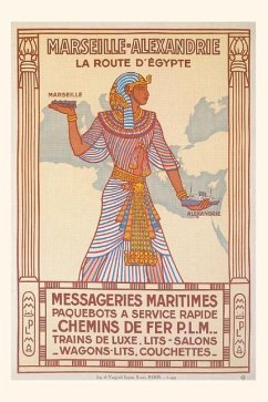 Vintage Journal Egyptian Pharoah Travel Poster