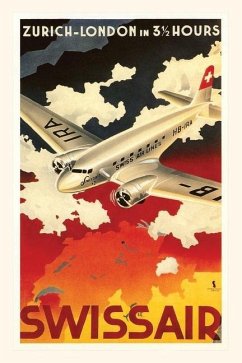 Vintage Journal Zurich London Travel Poster