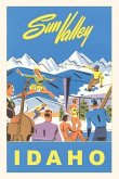 Vintage Journal Sun Valley, Winter Resort Activities Travel Poster