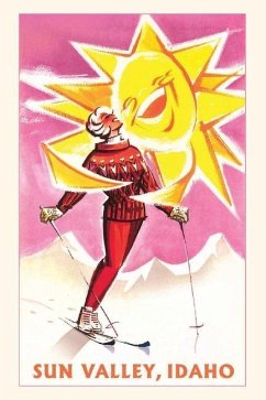 Vintage Journal Travel Poster, Sun Valley Hugs