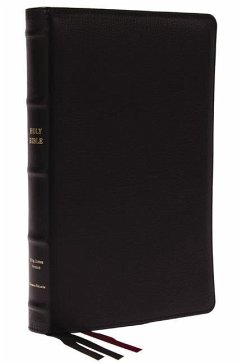 KJV Holy Bible: Large Print Thinline, Black Goatskin Leather, Premier Collection, Red Letter, Comfort Print: King James Version - Thomas Nelson