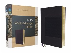 Niv, Wide Margin Bible (a Bible That Welcomes Note-Taking), Leathersoft, Navy, Red Letter, Comfort Print - Zondervan