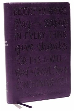 KJV Holy Bible: Large Print with 53,000 Cross References, Purple Leathersoft, Red Letter, Comfort Print: King James Version (Verse Art Cover Collection) - Nelson, Thomas