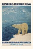 Vintage Journal Polar Bear, Fjord Cruise Travel Poster