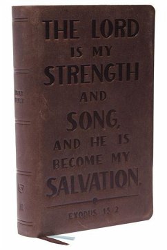 KJV Holy Bible: Personal Size with Cross References, Brown Genuine Leather, Red Letter, Comfort Print (Thumb Indexed): King James Version (Verse Art Cover Collection) - Nelson, Thomas