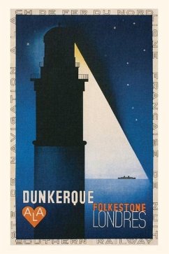 Vintage Journal Channel Crossing in France Travel Poster