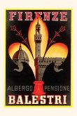 Vintage Journal Albergo Pensione Balestri, Firenze
