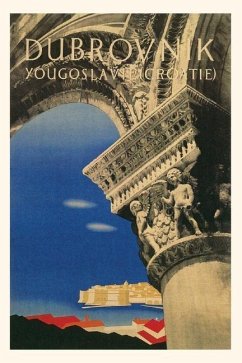 Vintage Journal Dubrovnik, Croatia Travel Poster