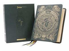 The Jesus Bible Artist Edition, Niv, Genuine Leather, Calfskin, Green, Limited Edition, Comfort Print - Zondervan