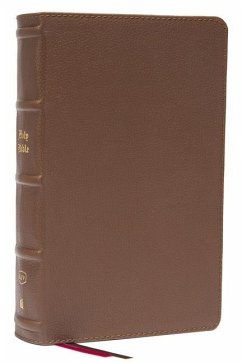 KJV Holy Bible: Large Print Single-Column with 43,000 End-Of-Verse Cross References, Brown Genuine Leather, Personal Size, Red Letter, Comfort Print: King James Version - Thomas Nelson