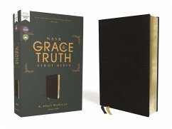 Nasb, the Grace and Truth Study Bible (Trustworthy and Practical Insights), European Bonded Leather, Black, Red Letter, 1995 Text, Comfort Print - Zondervan