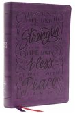 Nkjv, Giant Print Center-Column Reference Bible, Verse Art Cover Collection, Leathersoft, Purple, Red Letter, Comfort Print