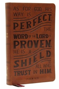 Nkjv, Personal Size Reference Bible, Verse Art Cover Collection, Leathersoft, Tan, Red Letter, Comfort Print - Thomas Nelson