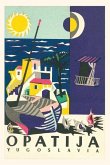 Vintage Journal Opatija, Yugoslavia Travel Poster