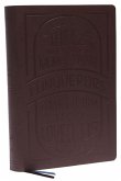 KJV Holy Bible: Large Print with 53,000 Cross References, Brown Genuine Leather, Red Letter, Comfort Print (Thumb Indexed): King James Version (Verse Art Cover Collection)
