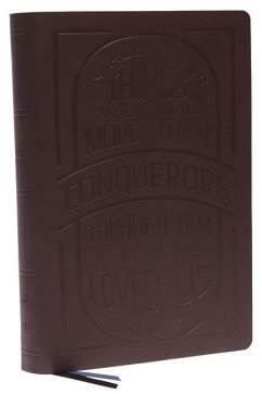 KJV Holy Bible: Large Print with 53,000 Cross References, Brown Genuine Leather, Red Letter, Comfort Print (Thumb Indexed): King James Version (Verse Art Cover Collection) - Nelson, Thomas