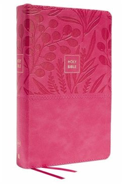 KJV Holy Bible: Large Print Single-Column with 43,000 End-Of-Verse Cross References, Pink Leathersoft, Personal Size, Red Letter, Comfort Print: King James Version - Thomas Nelson