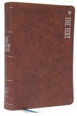 The Text Bible: Uncover the Message Between God, Humanity, and You (Net, Brown Leathersoft, Comfort Print)
