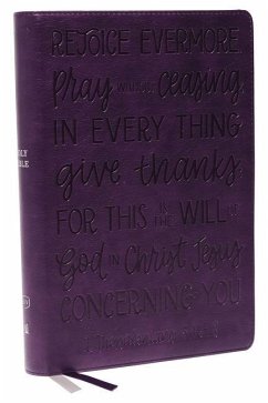 KJV Holy Bible: Large Print with 53,000 Cross References, Purple Leathersoft, Red Letter, Comfort Print (Thumb Indexed): King James Version (Verse Art Cover Collection) - Nelson, Thomas