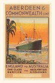 Vintage Journal Ocean Liner Travel Poster