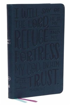 KJV Holy Bible: Thinline Youth Edition, Teal Leathersoft, Red Letter, Comfort Print: King James Version (Verse Art Cover Collection) - Nelson, Thomas