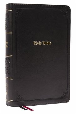 KJV Holy Bible: Large Print Single-Column with 43,000 End-of-Verse Cross References, Black Leathersoft, Personal Size, Red Letter, Comfort Print (Thumb Indexed): King James Version - Thomas Nelson