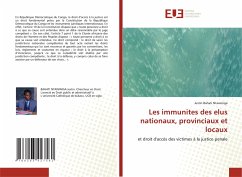 Les immunites des elus nationaux, provinciaux et locaux - Bahati Ntawiniga, Justin