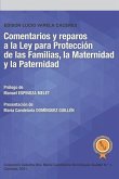 Comentarios y reparos a la Ley para Protección de las Familias, la Maternidad y la Paternidad