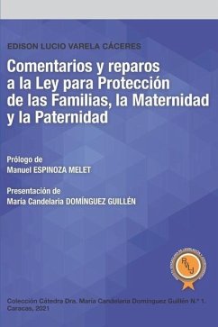 Comentarios y reparos a la Ley para Protección de las Familias, la Maternidad y la Paternidad - Varela Cáceres, Edison Lucio