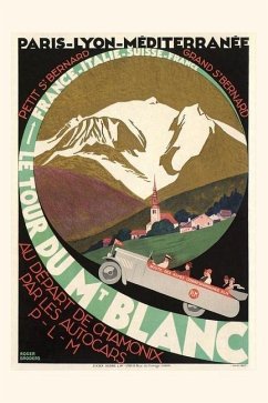 Vintage Journal Poster for Mont Blanc Tour Poster