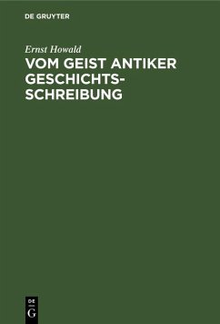 Cover Vom Geist antiker Geschichtsschreibung (eBook, PDF)
