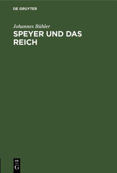 Cover Speyer und das Reich (eBook, PDF)