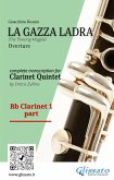 Bb Clarinet 1 part of "La Gazza Ladra" overture for Clarinet Quintet (fixed-layout eBook, ePUB)