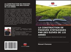 LA CONSTRUCTION DE PASSIVES SYNTAXIQUES PAR DES ÉLÈVES DE 11E ANNÉE - Chemane, Manuel