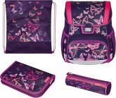 Herlitz Schulranzen Loop Plus Butterflies ca. 25 Liter befüllt Herlitz Schulranzen Loop Plus Butterflies ca. 25 Liter befüllt