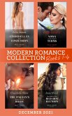 Modern Romance December 2021 Books 1-4: Cinderella's Baby Confession / Vows on the Virgin's Terms / The Italian's Bargain for His Bride / The Rules of Their Red-Hot Reunion (eBook, ePUB)