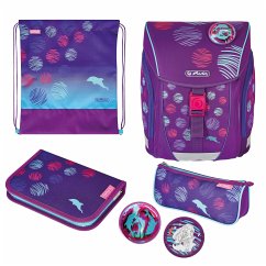 Herlitz Schulranzen FiloLight Plus Sea Bubbles 16 Liter befüllt