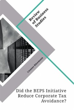 Did the BEPS Initiative Reduce Corporate Tax Avoidance? - Hüsemann, Lisanne