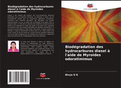Biodégradation des hydrocarbures diesel à l'aide de Myroides odoratimimus - U K, Divya
