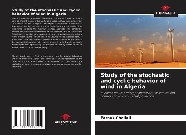 Study of the stochastic and cyclic behavior of wind in Algeria Study of the stochastic and cyclic behavior of wind in Algeria