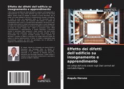 Cover Effetto dei difetti dell'edificio su insegnamento e apprendimento